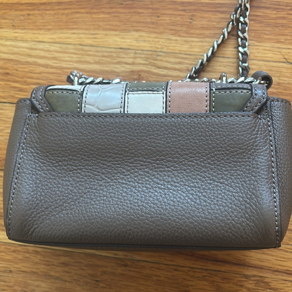 Brighton Leather Patchwork Chain Strap Bag - image 7